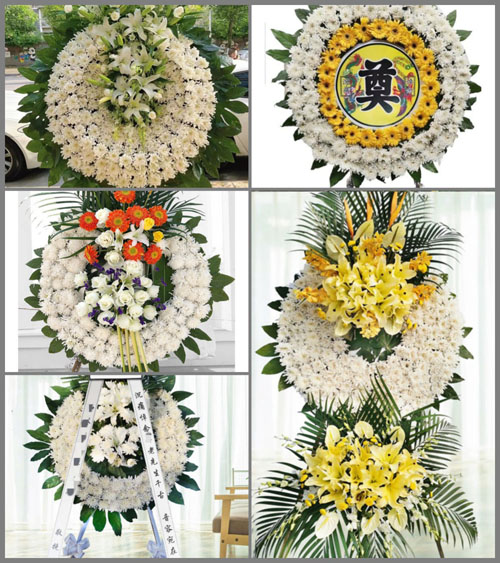 山西长治襄垣县虒亭镇东坡底村花圈速递